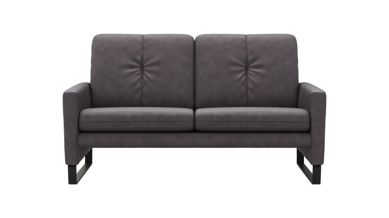 Sofa Tenero - 2-Sitzer, Stoff, Anthrazit