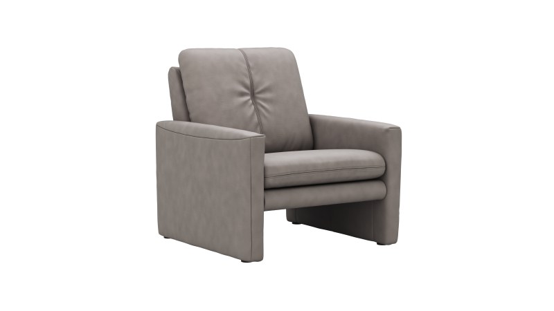 Sessel Tenero - inkl. Relaxfunktion, Stoff, Grau