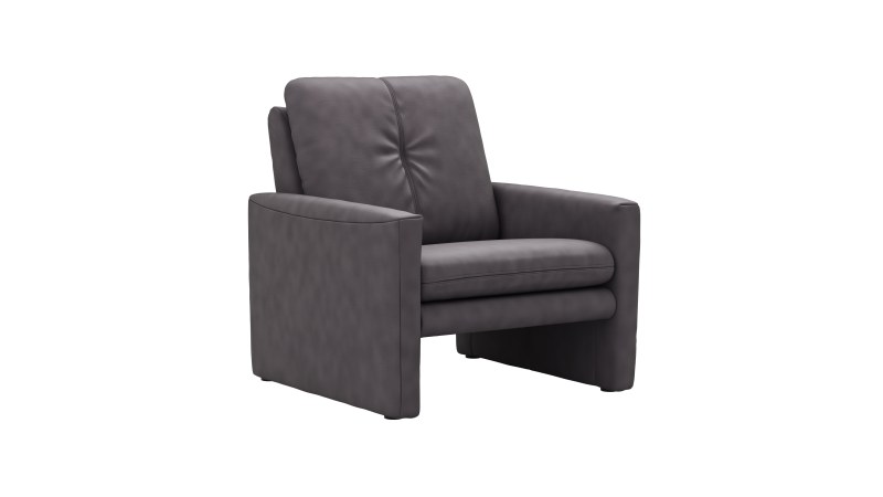 Sessel Tenero - inkl. Relaxfunktion, Stoff, Anthrazit