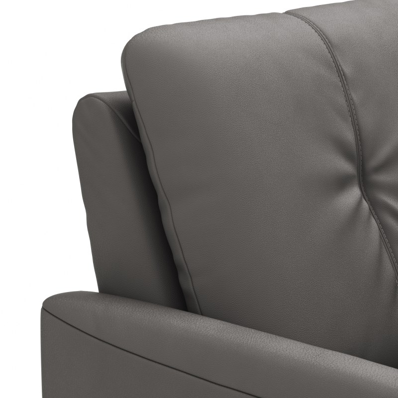 Sessel Tenero - inkl. Relaxfunktion, Leder, Anthrazit