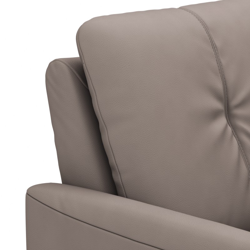 Sessel Tenero - inkl. Relaxfunktion, Leder, Graubraun
