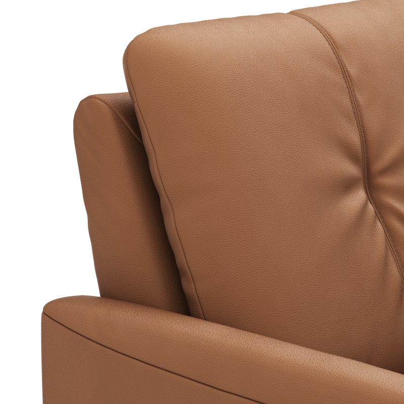 Sessel Tenero - inkl. Relaxfunktion, Leder, Cognac