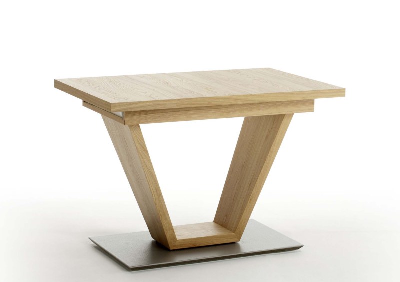 Esstisch EM 8310 - ausziehbar, LB ca. 110x70 cm, Wildeiche lackiert