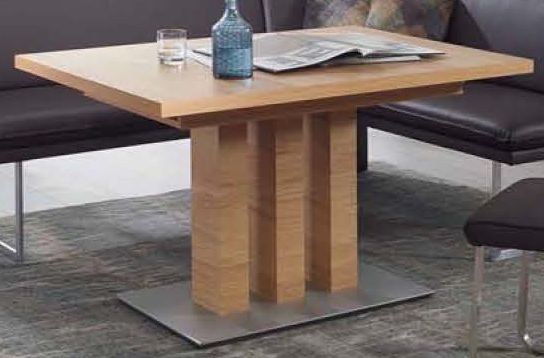 Esstisch EM 8310 - LB ca. 130x75 cm, Wildeiche natur lackiert