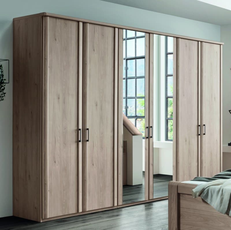 Drehtürenschrank EM 1080 - B. ca. 300 cm, Steineiche Nachbildung
