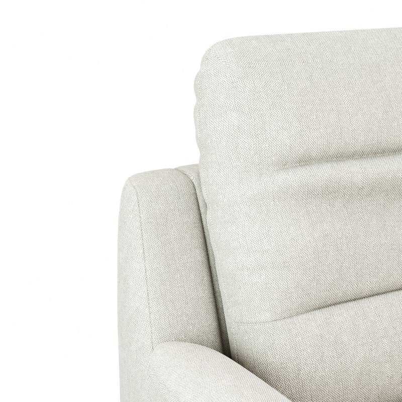 Sessel Cornella Classic - Kopfteil verstellbar, Stoff, Creme