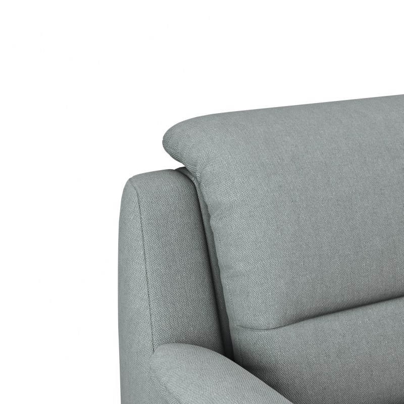 Sessel Cornella Classic - Kopfteil verstellbar, Stoff, Grau