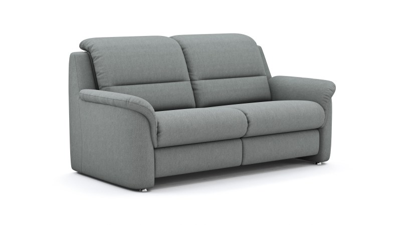 Sofa Cornella Classic - 2-Sitzer, Stoff, Grau