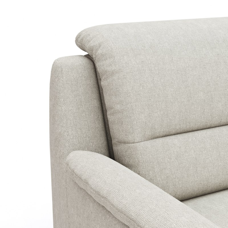 Sofa Cornella Classic - 3-Sitzer, Stoff, Creme