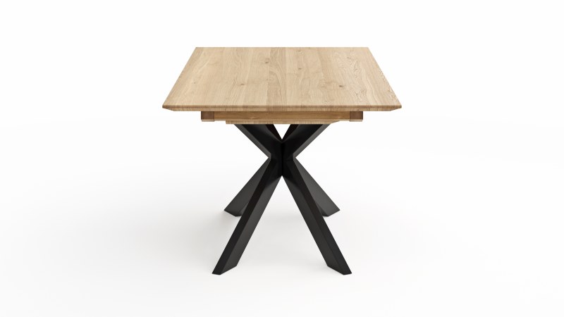 Esstisch Talara Lola - beidseitig ausziehbar, LB ca. 180x90cm, Wildeiche Bianco