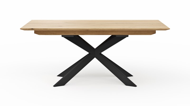 Esstisch Talara Lola - beidseitig ausziehbar, LB ca. 180x90cm, Wildeiche Bianco