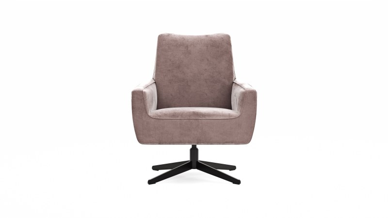 Drehsessel Matina - Größe L, Velour, Mauve