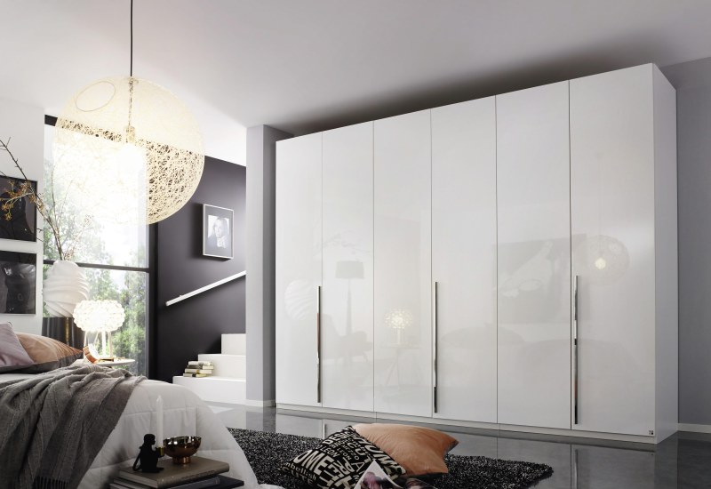 Drehtürenschrank - B. ca. 301 cm, Weiß