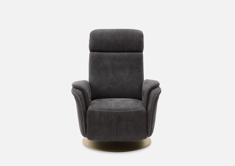 Sessel - Relaxfunktion, Stoff, Grau