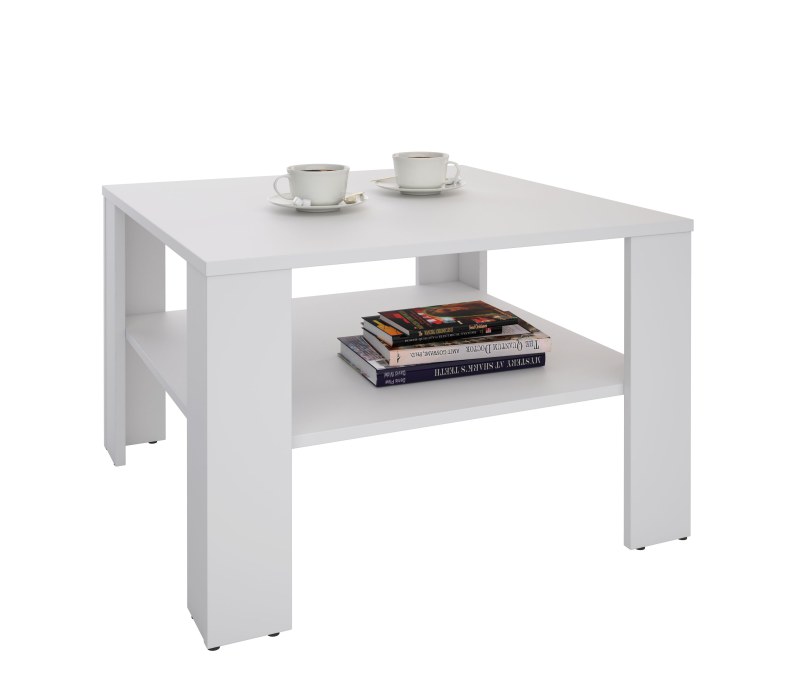 Couchtisch - LB ca. 68x68 cm, Weiß