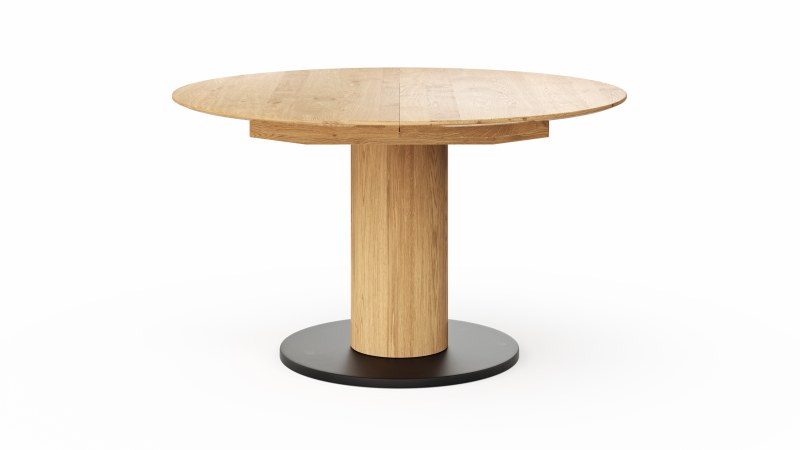 Esstisch 5000 - D ca. 130 cm, ausziehbar, Wildeiche Massiv