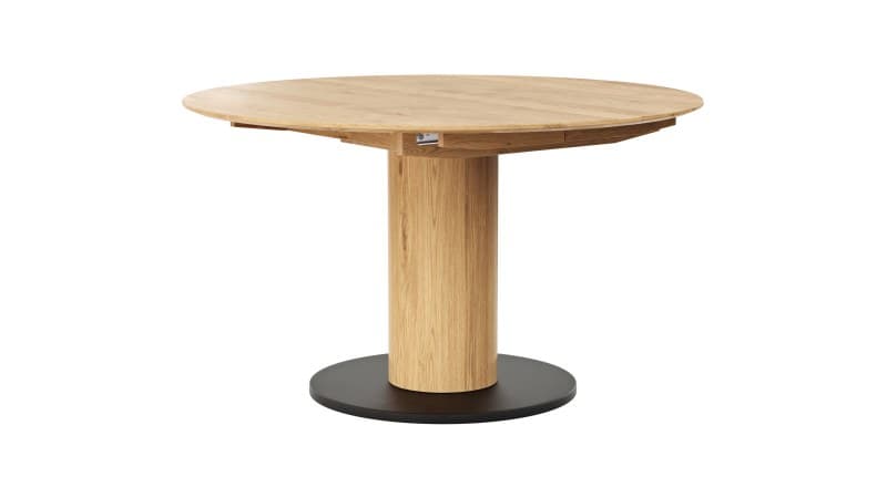 Esstisch 5000 - D ca. 130 cm, ausziehbar, Wildeiche Massiv
