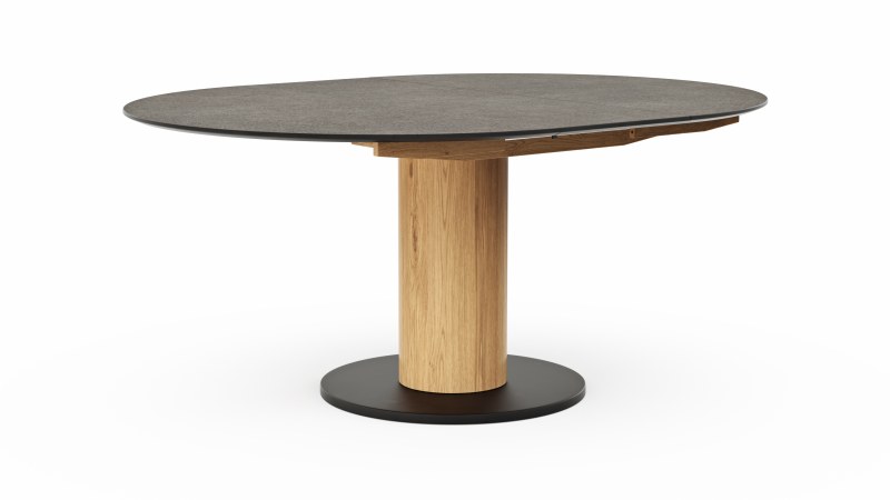 Esstisch 5000 - D ca. 130cm, ausziehbar, HPL, Granit