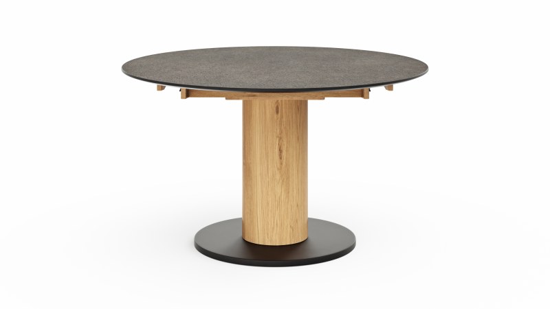 Esstisch 5000 - D ca. 130cm, ausziehbar, HPL, Granit