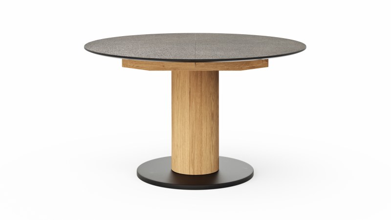 Esstisch 5000 - D ca. 130cm, ausziehbar, HPL, Granit