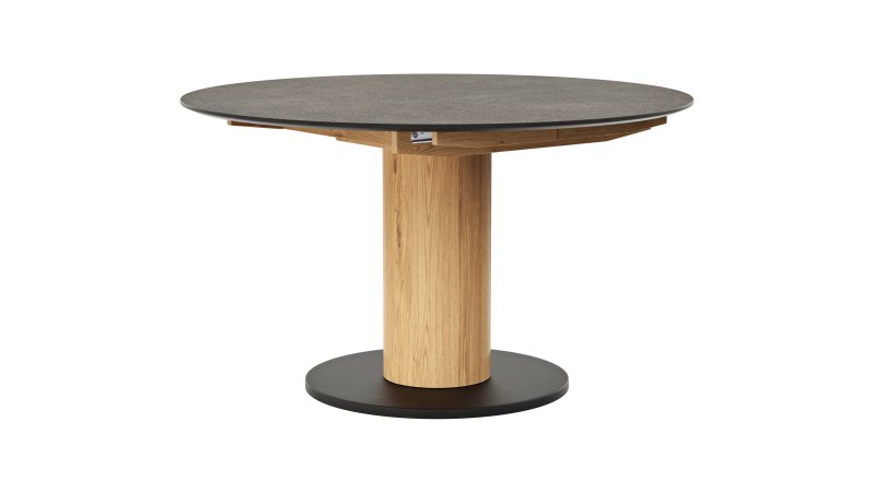 Esstisch 5000 - D ca. 130cm, ausziehbar, HPL, Granit