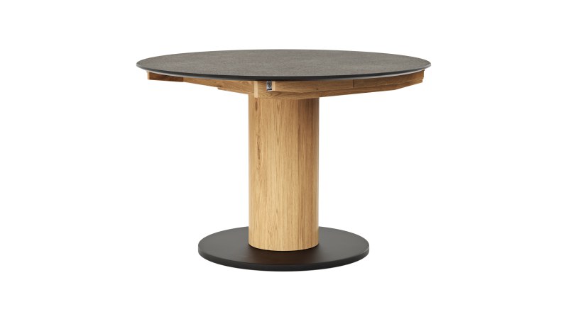 Esstisch 5000 - D ca. 115cm, ausziehbar, HPL, Granit