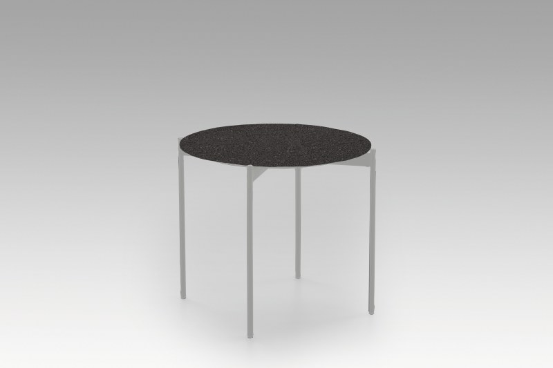 Couchtisch - D. ca. 55 cm, Keramik, Basalt