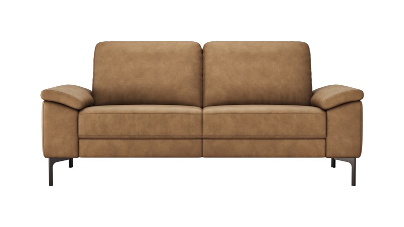 Sofa Anna - 2,5-Sitzer, Leder, Cognac