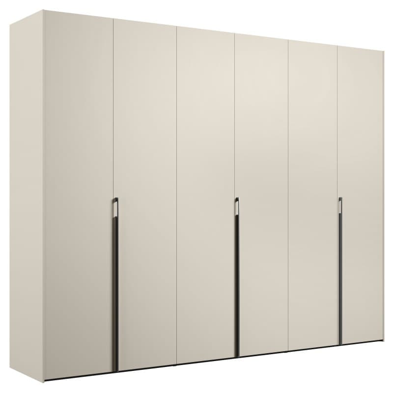 Drehtürenschrank Solina Alfa - B ca. 303 cm, Melamin matt, Düne