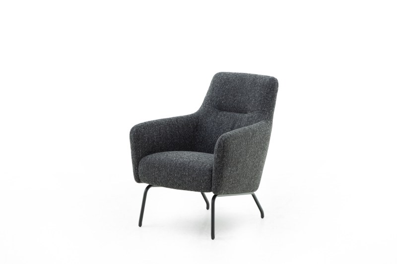 Sessel Rufus niedrig, Stoff, Lava
