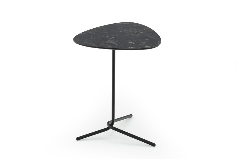 Couchtich Star - Oval, BHT ca. 42x54x40 cm, Schwarz