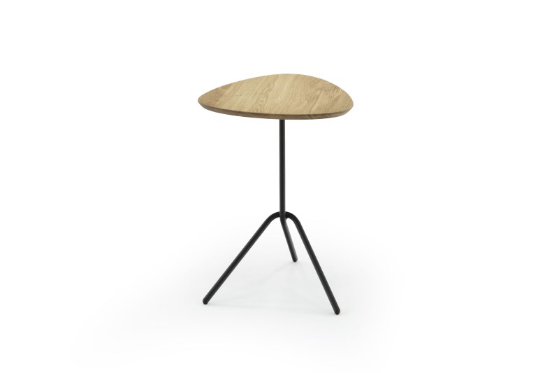 Couchtisch Star - Oval, BHT ca. 42x55x40 cm, Eichemassiv, geölt