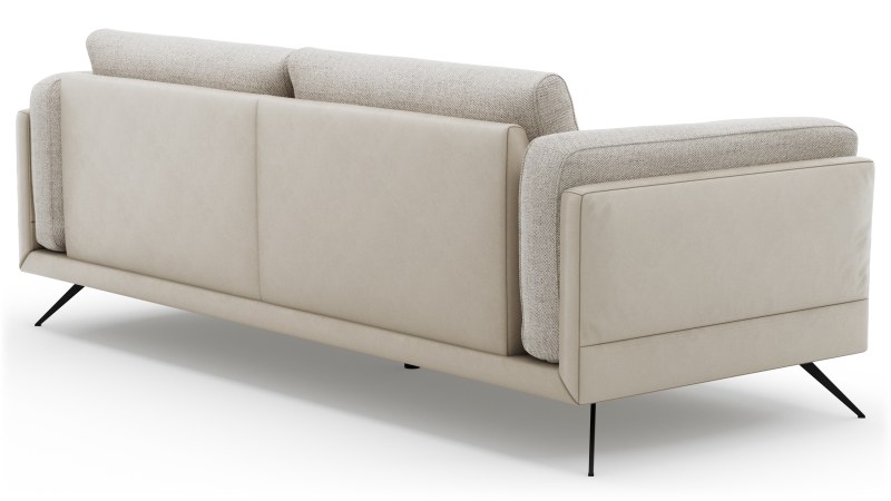 Sofa Valdemoro - 3-Sitzer, Stoff, Creme