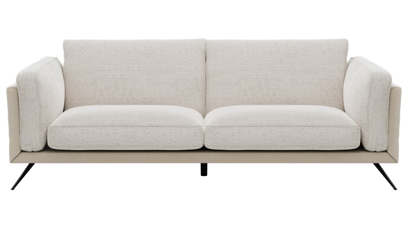Sofa Valdemoro - 3-Sitzer, Stoff, Creme
