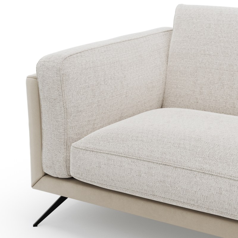Sofa Valdemoro - 3-Sitzer, Stoff, Creme