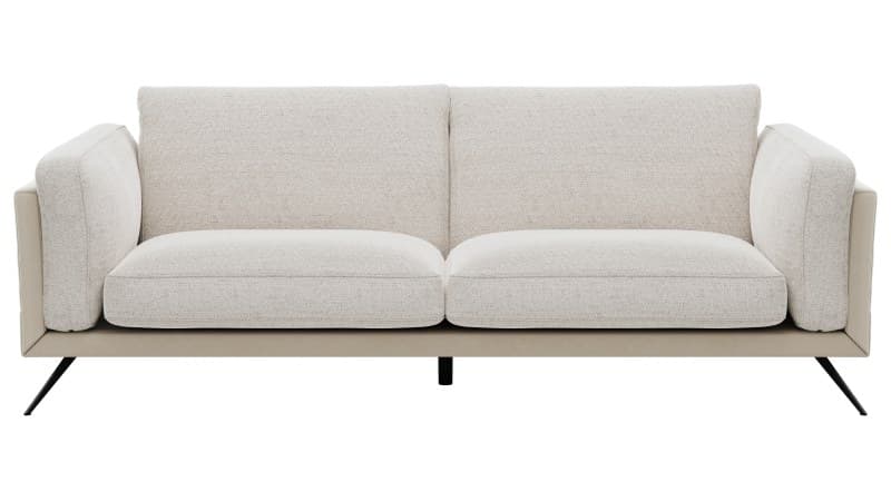 Sofa Valdemoro - 3-Sitzer, Stoff, Creme