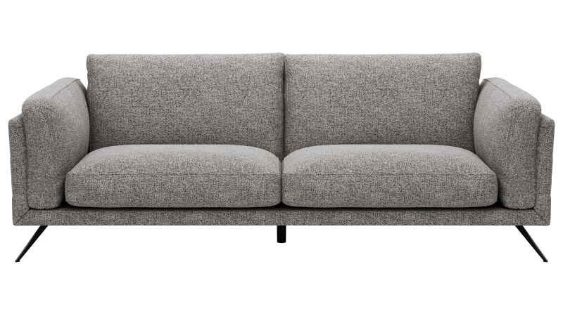 Sofa Valdemoro - 3-Sitzer, Stoff, Grau