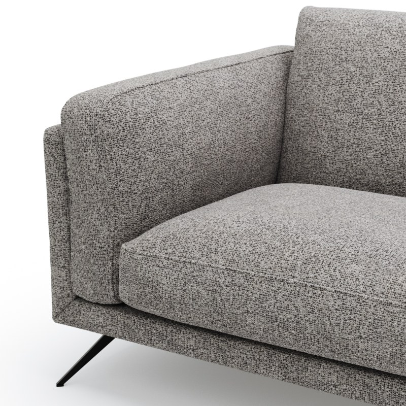 Sofa Valdemoro - 3-Sitzer, Stoff, Grau