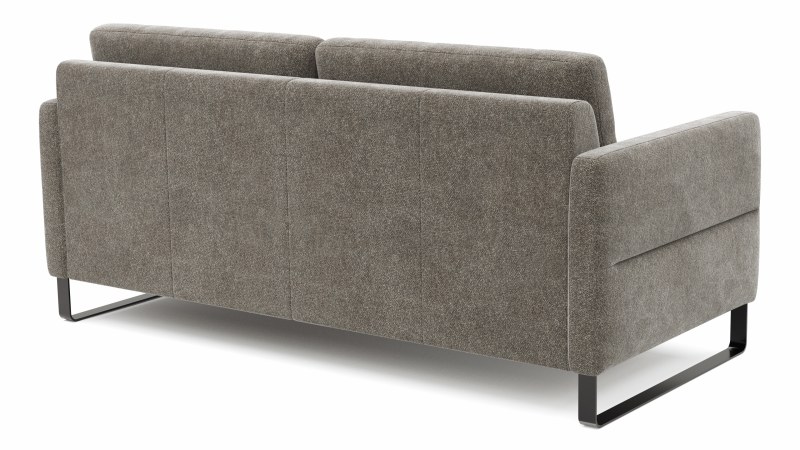 Sofa Arima N - 2,5-Sitzer inkl. Armlehne klappbar, Stoff, Mocca