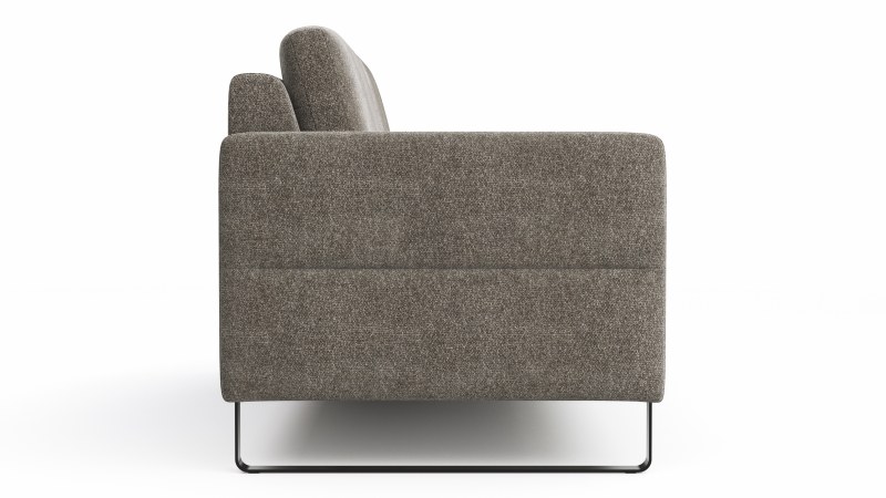 Sofa Arima N - 2,5-Sitzer inkl. Armlehne klappbar, Stoff, Mocca