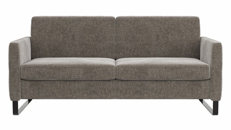 Sofa Arima N - 2,5-Sitzer inkl. Armlehne klappbar, Stoff, Mocca