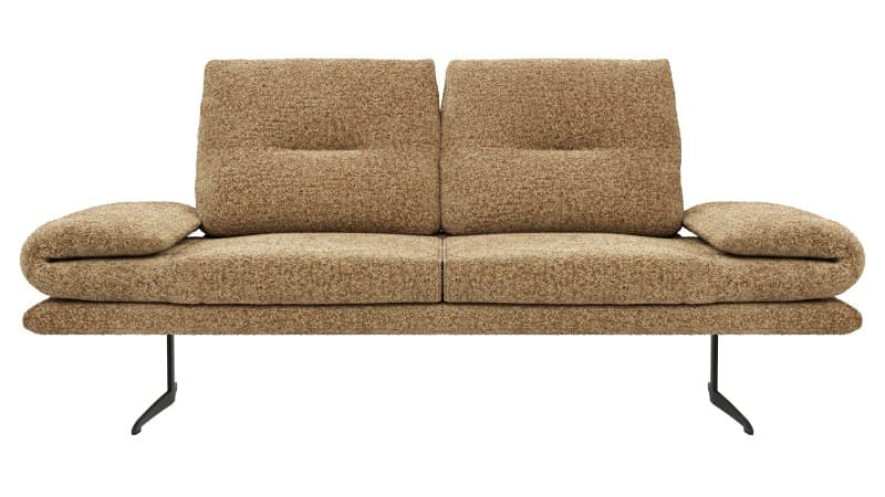 Sofa Lucero 2.0 - 2-Sitzer inkl. Rückenlehne, Stoff, Cognac