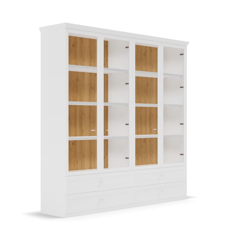 Vitrine Monda - Lack, Weiss