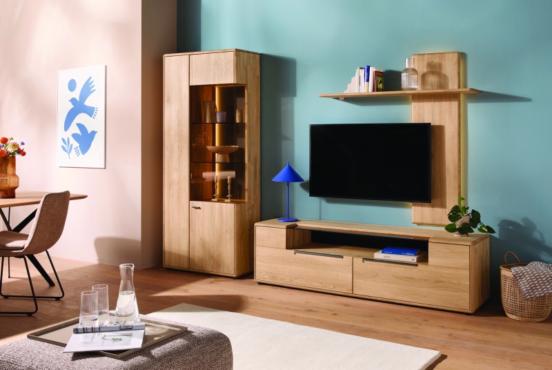 Vitrine Calpe - Eiche massiv, legno geölt