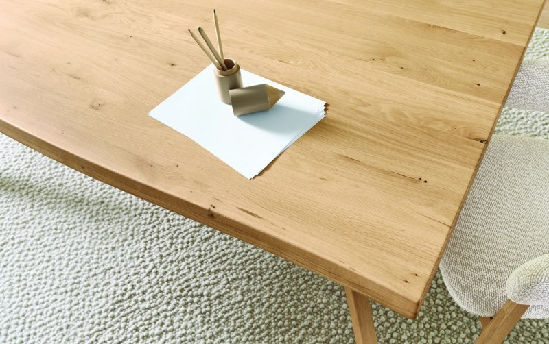 Esstisch Tineo - LB ca. 200x100 cm, Charaktereiche massiv