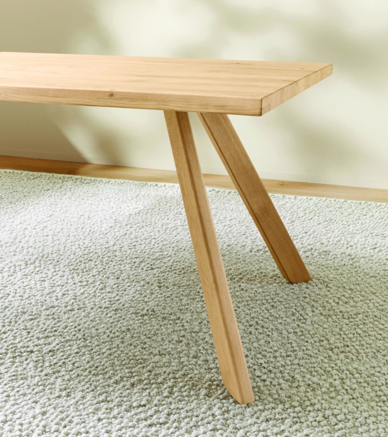 Esstisch Tineo - LB ca. 200x100 cm, Charaktereiche massiv