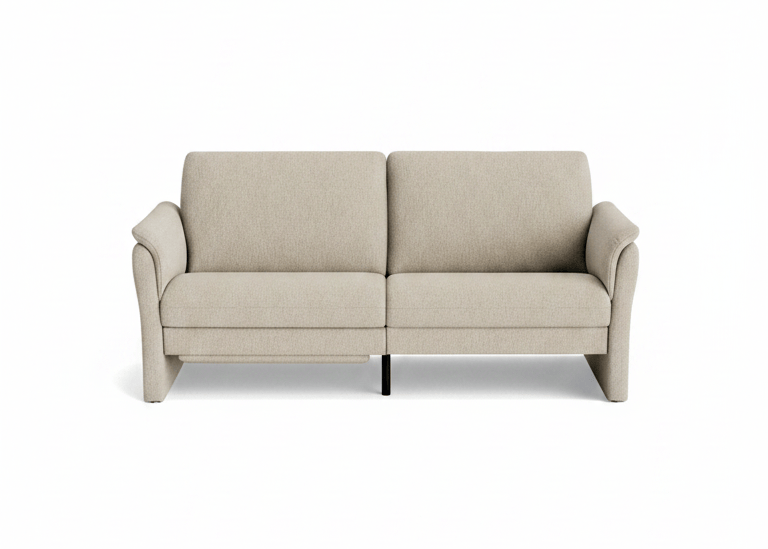 Sofa Gomera - 2,5-Sitzer inkl. Relaxfunktion motorisch, Stoff, Graubeige