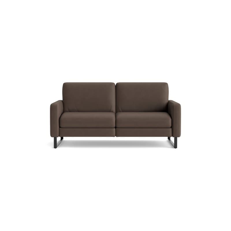 Sofa Aracena - 2,5-Sitzer inkl. Relaxfunktion motorisch und Kopfstütze, Leder, Schoko