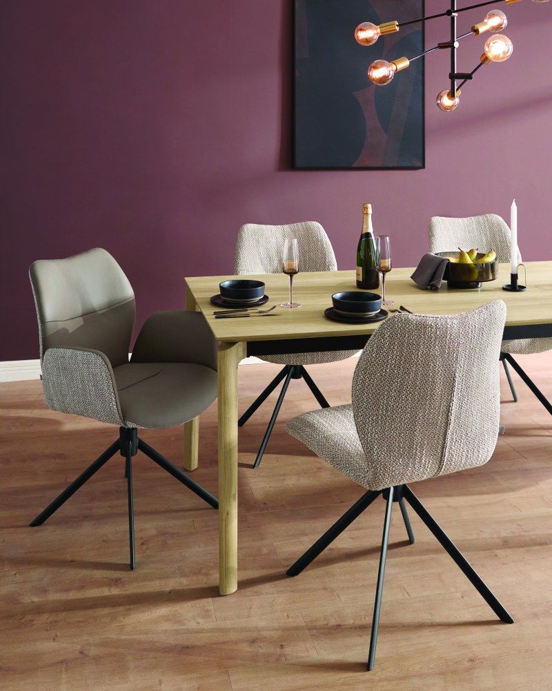 Esstisch Cambre - LB ca. 200 x 90 cm, ausziehbar, Eiche massiv