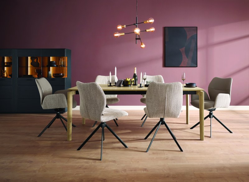 Esstisch Cambre - LB ca. 200 x 90 cm, ausziehbar, Eiche massiv
